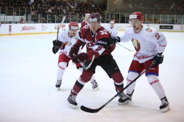 Bir hokey maçı oyun an