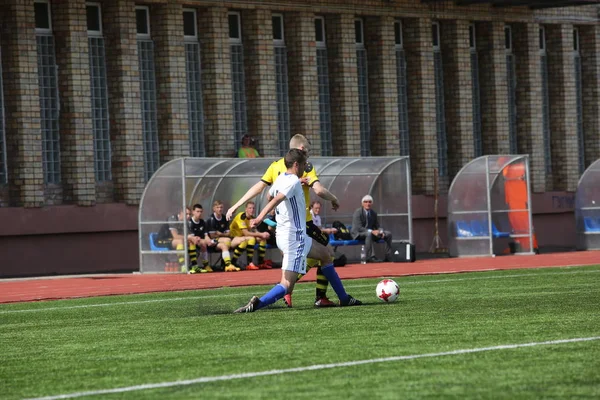 Episodio di partita di calcio a Daugavpils — Foto Stock