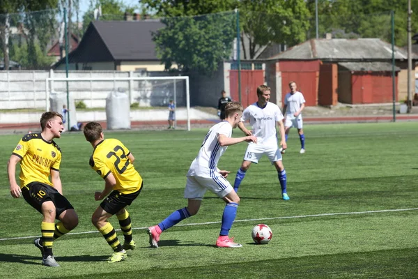 Episódio de jogo de futebol em Daugavpils — Fotografia de Stock