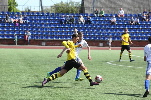 Episode of football match in Daugavpils — Stock Photo, Image