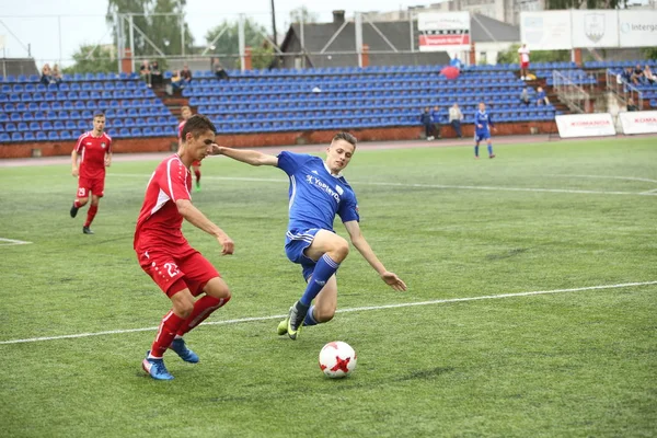 Aflevering van voetbalwedstrijd — Stockfoto