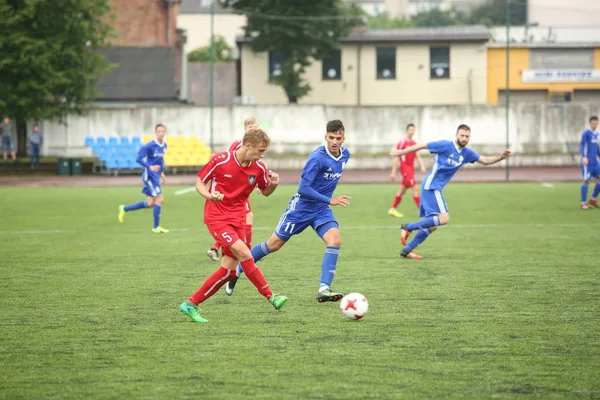 Aflevering van voetbalwedstrijd — Stockfoto