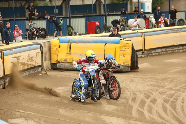 Polska Nice ligan. Första deltävlingen Lokomotiv - Gdansk 46:44 — Stockfoto