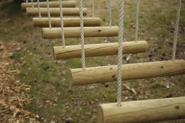 Hanging trails in the adventure park