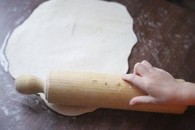 Çocuk el hamur rulo