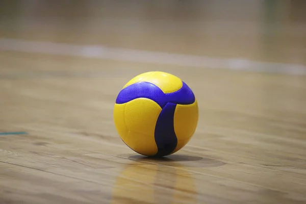 Volleyball ball on the floor