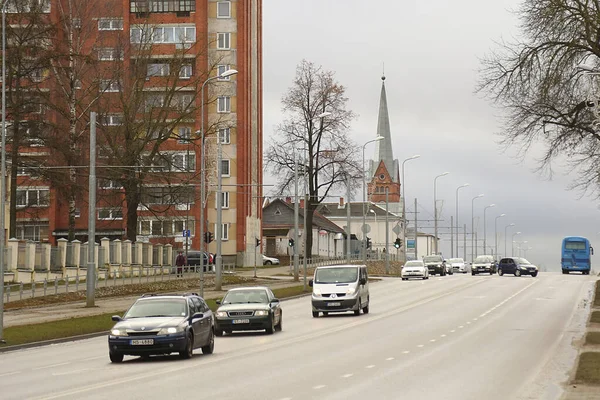 Daugavpils Łotwa Lutego 2020 Cenraal Street Listopada Daugavpils Xix Wieczny — Zdjęcie stockowe