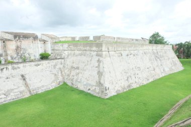 Bengkulu, Endonezya - 5 Kasım 2016: Fort Marlborough, Bengkulu City