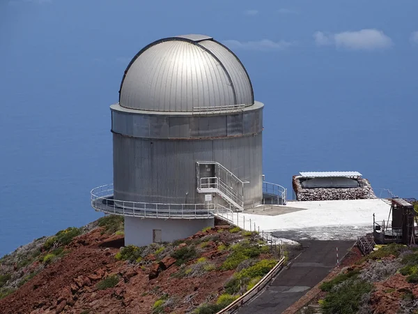 Palma Canary Islands Spain Closeup William Herschel Telescope Sunny Day — Stock Photo, Image