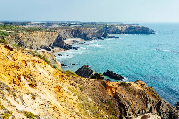 Paesaggio Marittimo Scogliere Spiagge Rocciose — Foto Stock