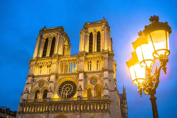 Słynna Notre Dame Paris Średniowieczna Katedra Katolicka Paryż — Zdjęcie stockowe