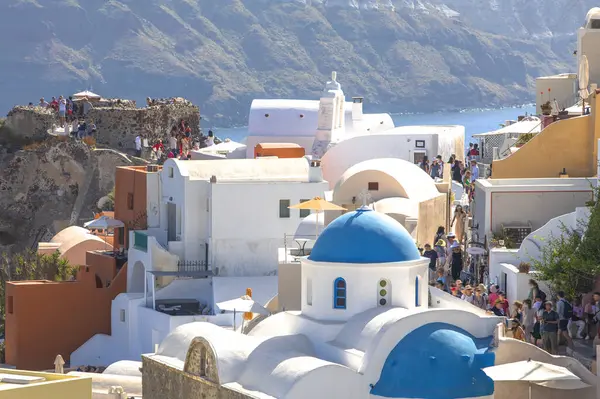 Architettura Tradizionale Greca Dell Isola Santorini Grecia — Foto Stock