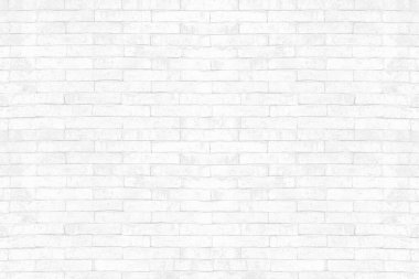 Duvar kağıdı ve grafik web tasarımı için modern beyaz tuğla duvar dokusu arkaplanı.