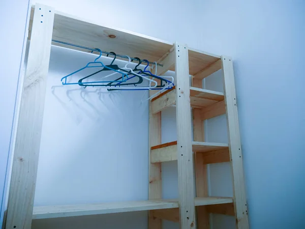 Homemade Wooden Closer Hangers — Stock Photo, Image