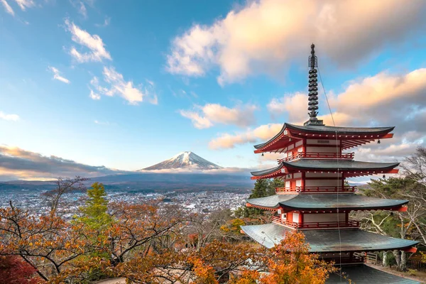 Pagoda Chureito Góra Fuji Miasto Rano Arakurayama Sengen Park Fujiyoshida — Zdjęcie stockowe