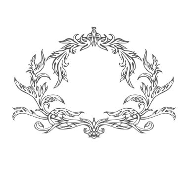 El çekilmiş intage çerçeve