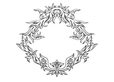 El çekilmiş intage çerçeve