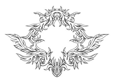 El çekilmiş intage çerçeve