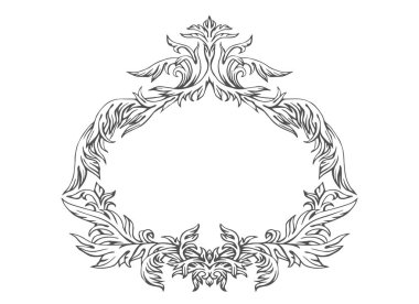 El çekilmiş intage çerçeve