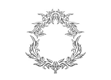 El çekilmiş intage çerçeve