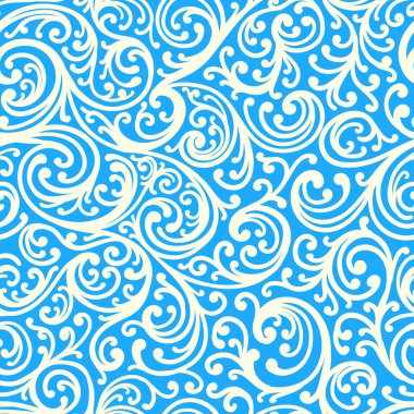 Dikişsiz soğuk desen. Stilize şekilde çizilmiş. Vektör desen