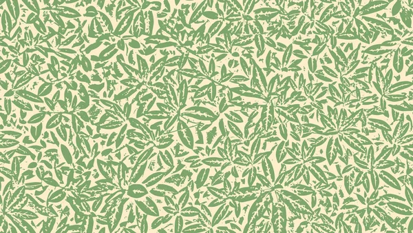 自然のシームレスなテクスチャです 葉でベクトル パターン — ストックベクタ