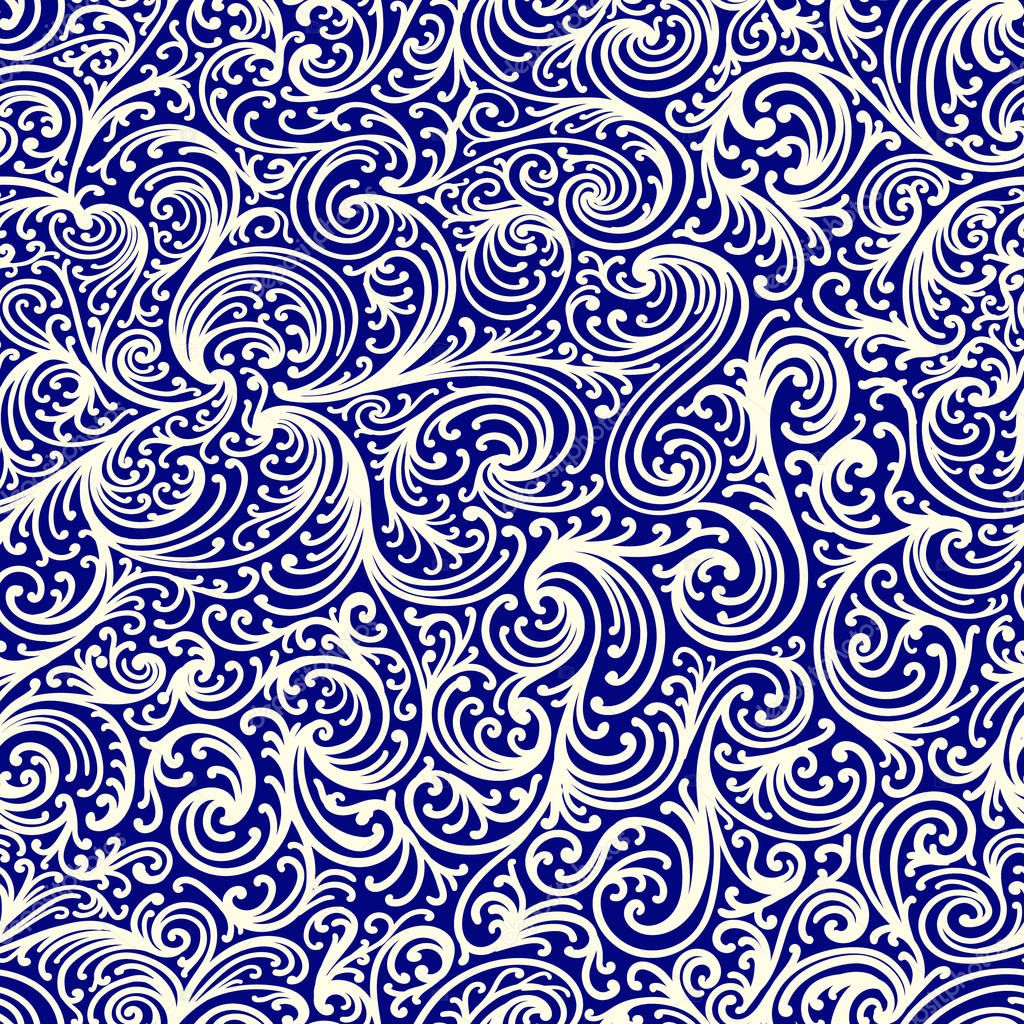 seamless frosty pattern. Hand-drawn stylized illustration. Vector pattern