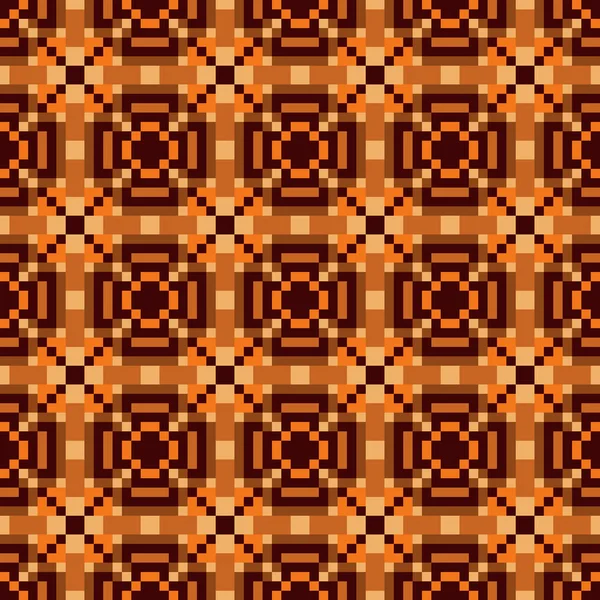 Безшовні геометричні квадрати, піксельна текстура — стоковий вектор