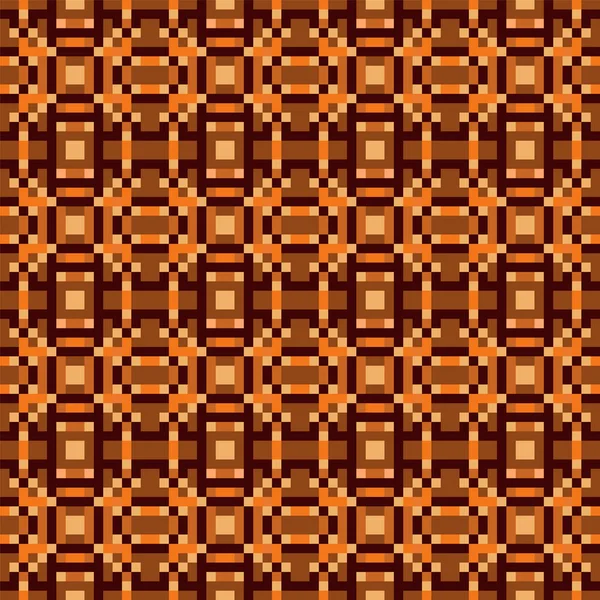 Carrés géométriques sans couture, texture pixel — Image vectorielle