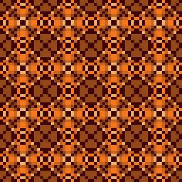 Bezešvé geometrické čtverce, textura pixelů — Stockový vektor
