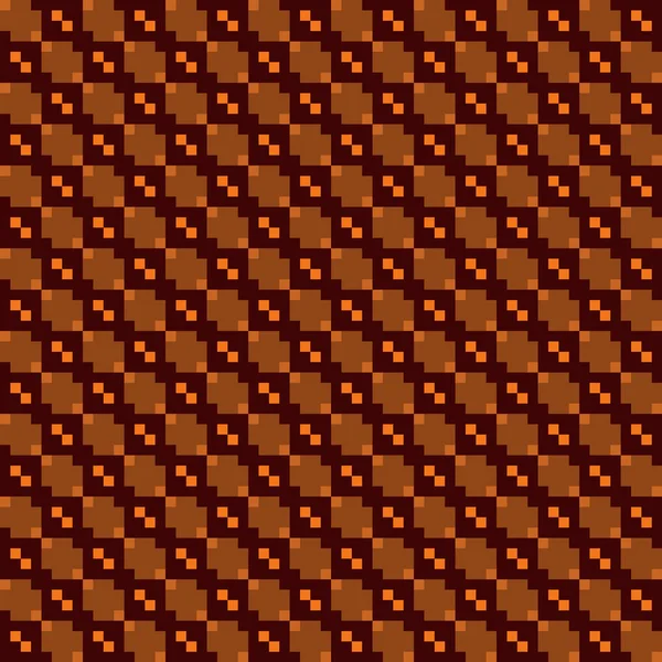 Carrés géométriques sans couture, texture pixel — Image vectorielle