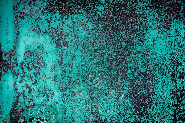 Текстура Поверхні Іржавого Металу Білою Зеленою Сіллю Вічнозеленою Темно Синьою — стокове фото