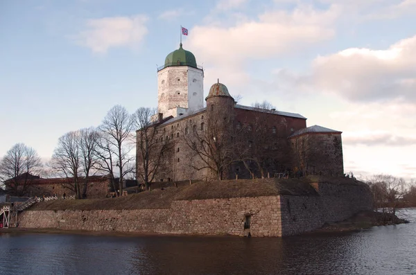 Замок Выборг Построенный Швеции 1290 Годах Средневековой Крепости Сейчас Город — стоковое фото