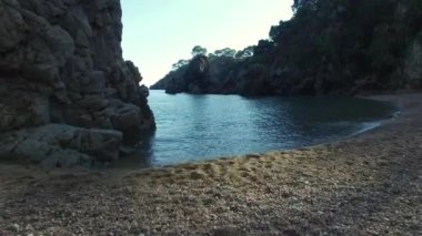 Bozulmamış Akdeniz Beach hava ateş
