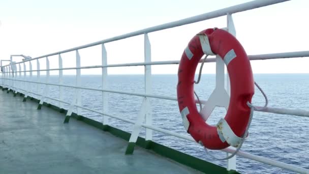 Bir Cruise Liner ile Emanet Float deste — Stok video