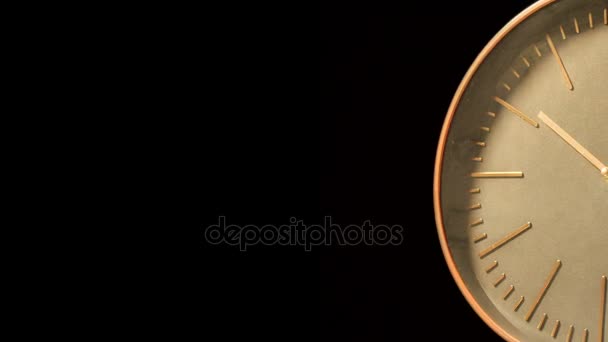 Horloge moderne visage rapide laps de temps 