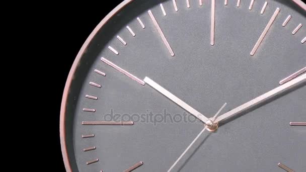 Reloj moderno cara rápido lapso de tiempo — Vídeo de stock
