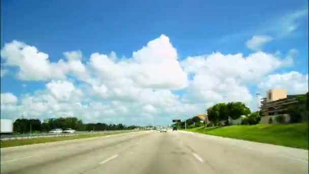 Road Rage Alta Velocidade Condução Florida Time Lapso Condução Nas — Vídeo de Stock