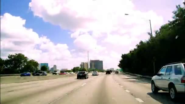 Road Rage Alta Velocidade Condução Florida Time Lapso Condução Nas — Vídeo de Stock