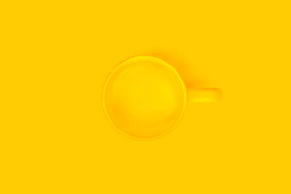 Yellow Cup Yellow Background — Stock Photo, Image