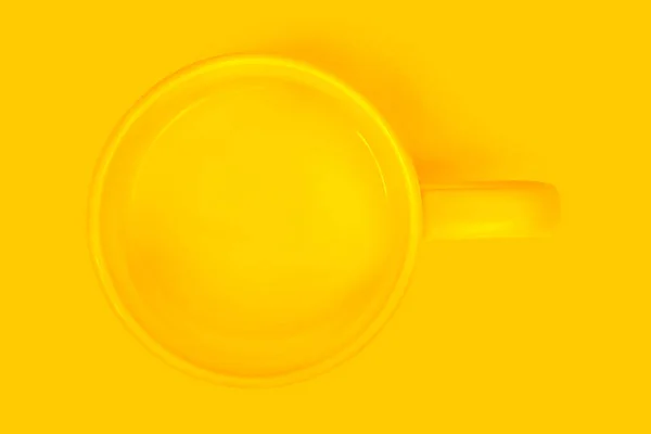 Yellow Cup Yellow Background — Stock Photo, Image