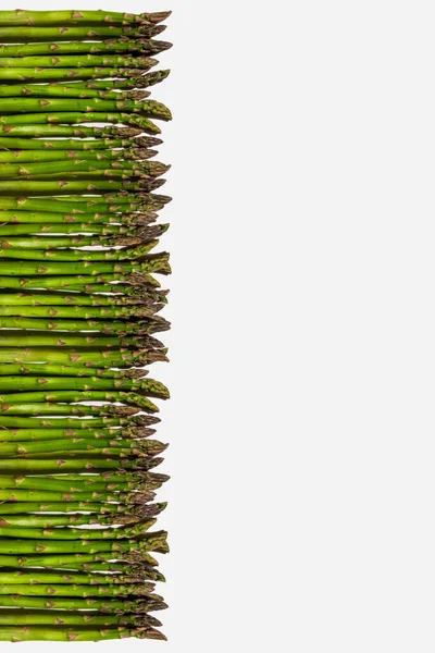 Groene Asperges Een Witte Achtergrond — Stockfoto