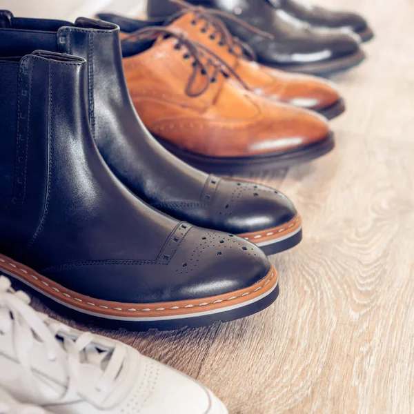 Collection of classic and casual men's shoes