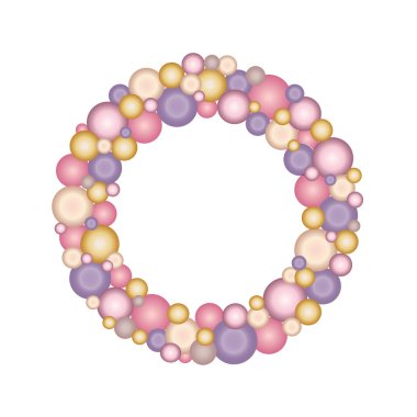 pembe süsleme çelenk