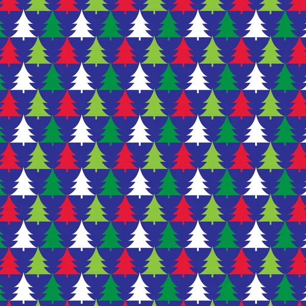 Ornament christmas trees pattern — Stock Vector