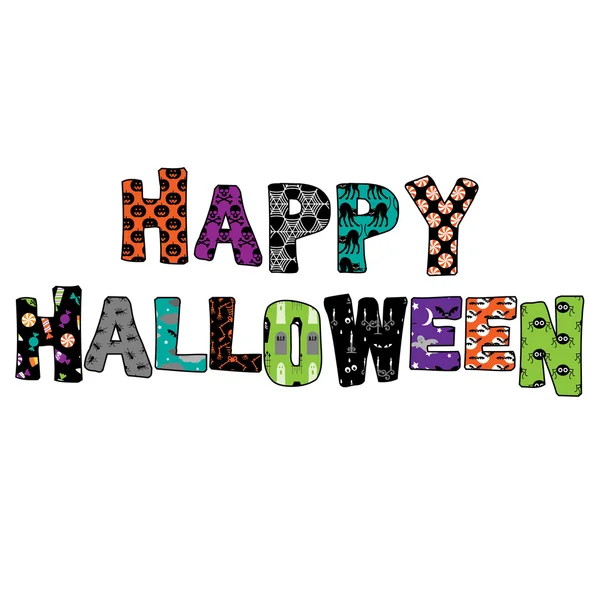 Joyeux Halloween Carte — Image vectorielle