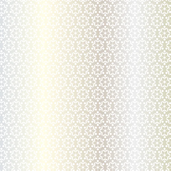 Blanc motif flocons de neige — Image vectorielle