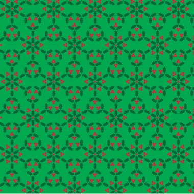 kar tanesi desen yeşil