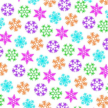  Neon kar tanesi desen 