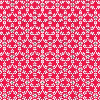 kırmızı kar tanesi desen